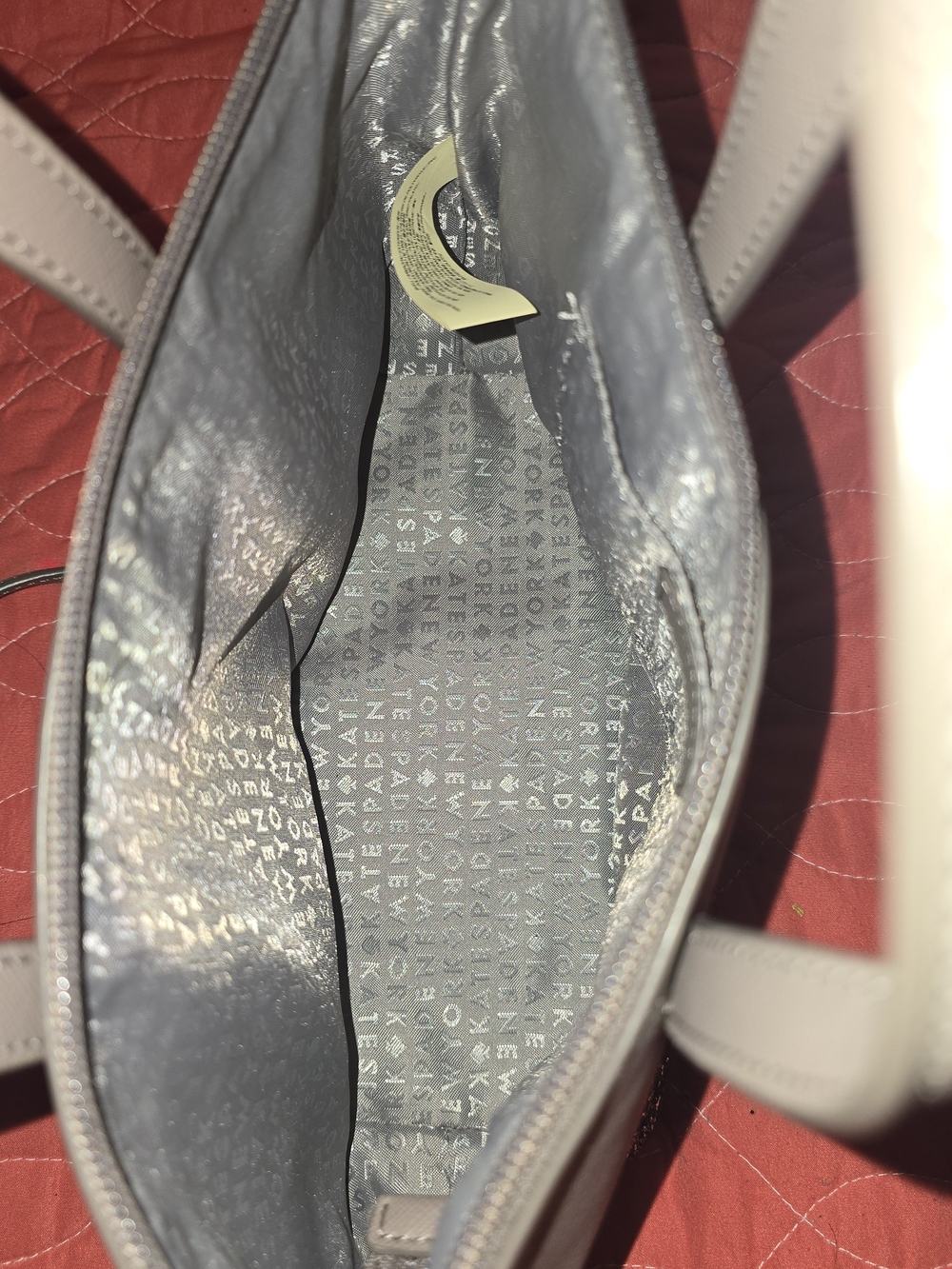 kate spade Gray Satchel with Silver Glitter Trim - Picture 6 of 6